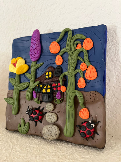 Dream Fairy Home Clay Painting
